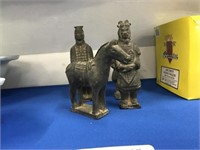 CHINESE TERRA COTTA ARMY SCULPTURES DEPICTING