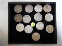 13 PC SILVER PEACE DOLLARS (1922 & 1923)