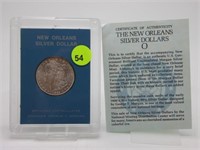 1885-O NEW ORLEANS MORGAN SILVER DOLLAR - CASED WI