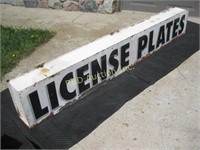 Double Sided License Plates Sign