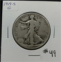 1919-S  Walking Liberty Half Dollar  G
