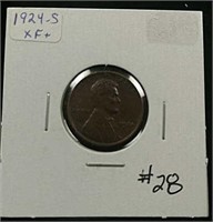 1924-S  Lincoln Cent  XF+