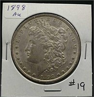 1898  Morgan Dollar  AU