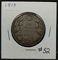 1913  Canadian Half Dollar