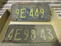 1945 License Plates