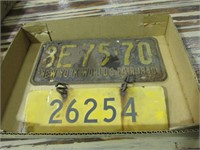 1940 World's Fair License Plate