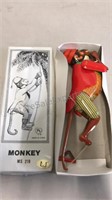 Replica of antique climbing Tin monkey