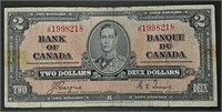 1937  $2  Bank of Canada Note  VG