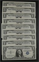 9  1957-A  $1 Silver Certifactes  Gem CU