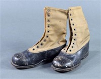 Pair of Vintage Child's Gaiter Shoes