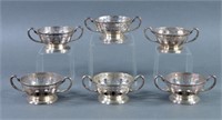 6 Tiffany & Co. Sterling Sherbet Bowl Holders