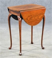 Queen Anne Style Diminutive Drop Leaf Table