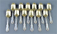 12 Sterling Fruit Spoons