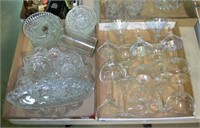 Two Bxs Cut Glass, Pressed Glass