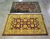 Two Machine-Woven Oriental Style Rugs