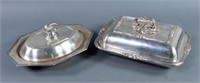 Two Silverplate Covered Vegetable Dishes