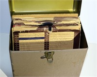 Metal Case with Vintage 78RPM Records