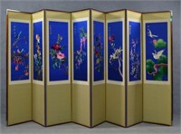 Eight Panel Oriental Screen