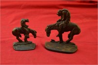 The Last Trail Cast Iron Bookends/Figures