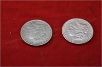 (2) Morgan Silver Dollars - 1881, 1888o