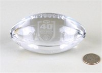 Tiffany & Co. Crystal Football 40th Anniversary