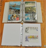 Two Albums, Vintage Postcards & First Day Covers