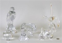 Group Seven Glass Sculptures