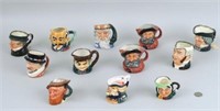 Twelve Royal Doulton & Other Small Character Jugs