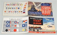 Two World War II Patriotic Stamp Albums