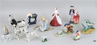 Group Staffordshire & Royal Doulton Figures