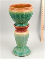 Art Pottery Two Part Jardiniere
