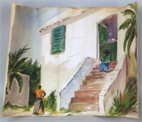 Alfred Birdsey, Bermuda Scene, Watercolor