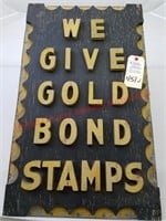 Super Early “Gold Bond” Advert Wood Sign