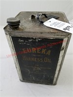 Tin harness oil can "Eureka "
