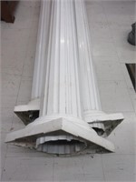 Three Tuscan Aluminum Fluted Columns