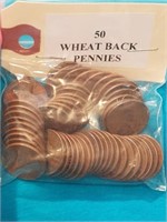 50 COINS WHEAT PENNIES