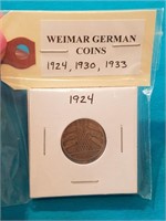 WEIMAR GERMAN COINS