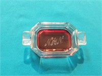 VINTAGE FLASH RUBY RED ASHTRAY