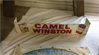 Camel Winston metal sign