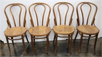 Classic Bentwood Ice Cream Parlor Chairs (4)