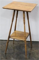Antique Style Wood Plant Stand/ Side Table