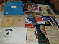 Collection of vintage ephemera comma including