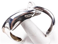 Jewelry Sterling Silver Dolphin Cuff Bracelet