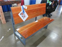 Metal & Wood Convertible Table & Bench