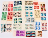 Stamps U.S Five Cent Plate Blocks (25) Count