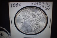 1886  Morgan Silver Dollar
