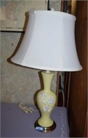 Table Lamp w/ Ceramic Flower Detail