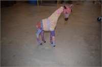 Giraffe Figure Made with Braided Rug Material