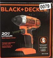 Black & Decker 20V Bare Impact Driver