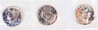 Coin 3 Kennedy Half Dollars Proof Stuck 1964